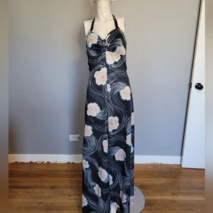 Vintage 70s Halter Maxi, VGUC, Size 8